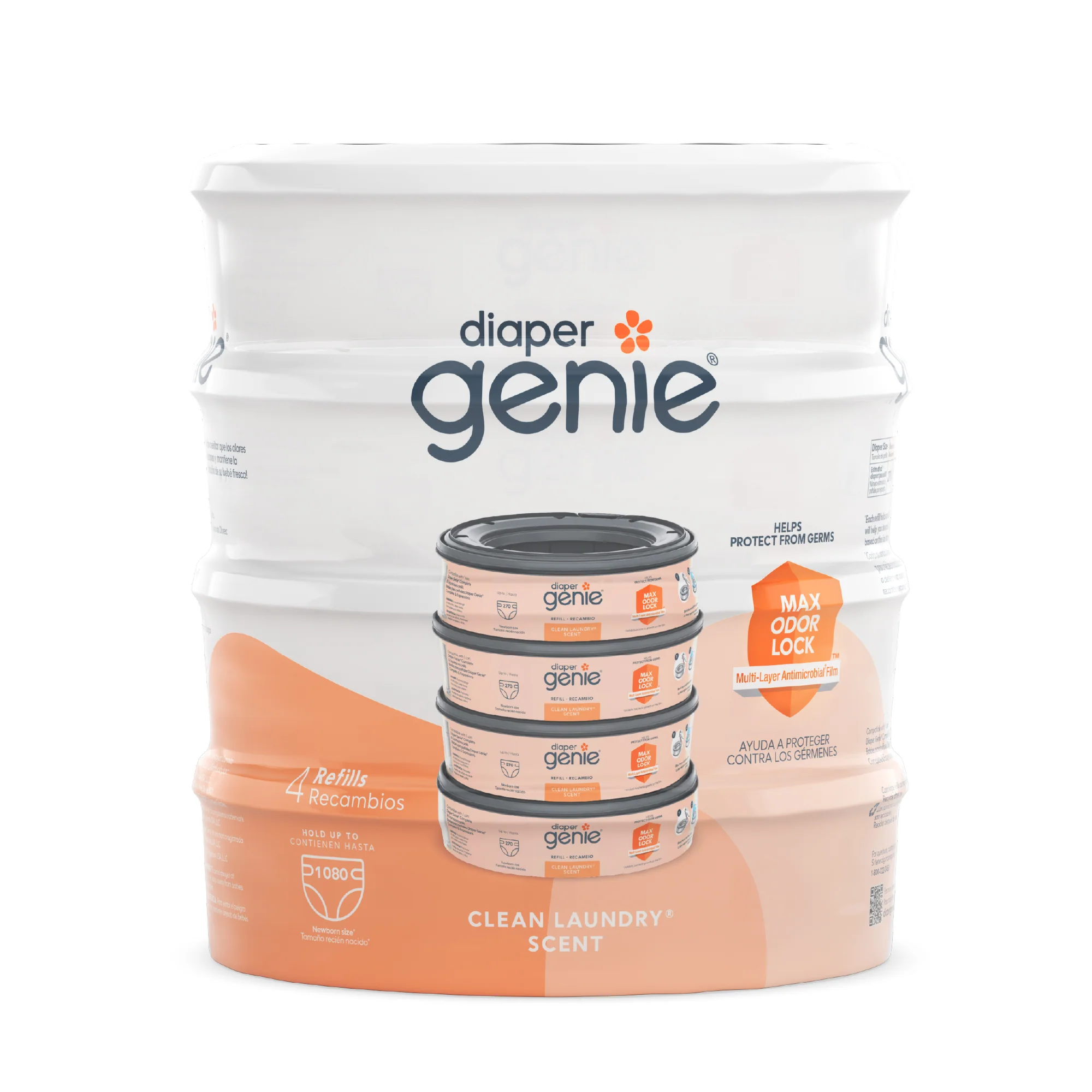 Diaper Genie® Clean Laundry Scent Pail Round Refill - Image 6