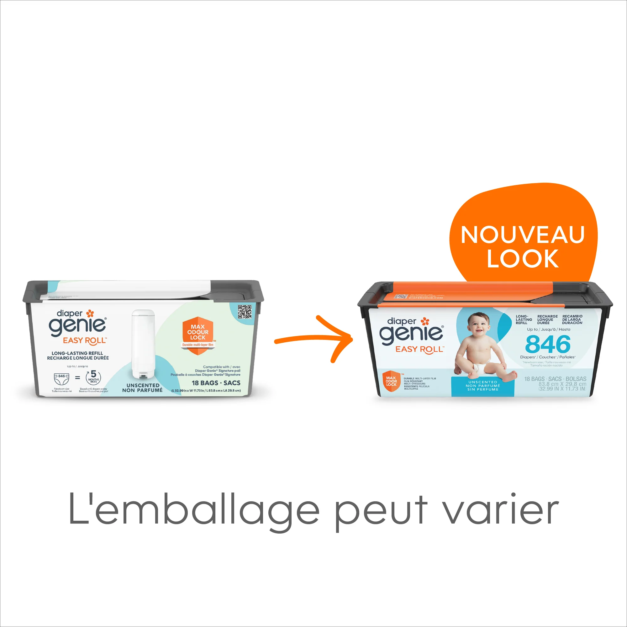 Diaper Genie® Easy Roll Pail Refill - Image 39