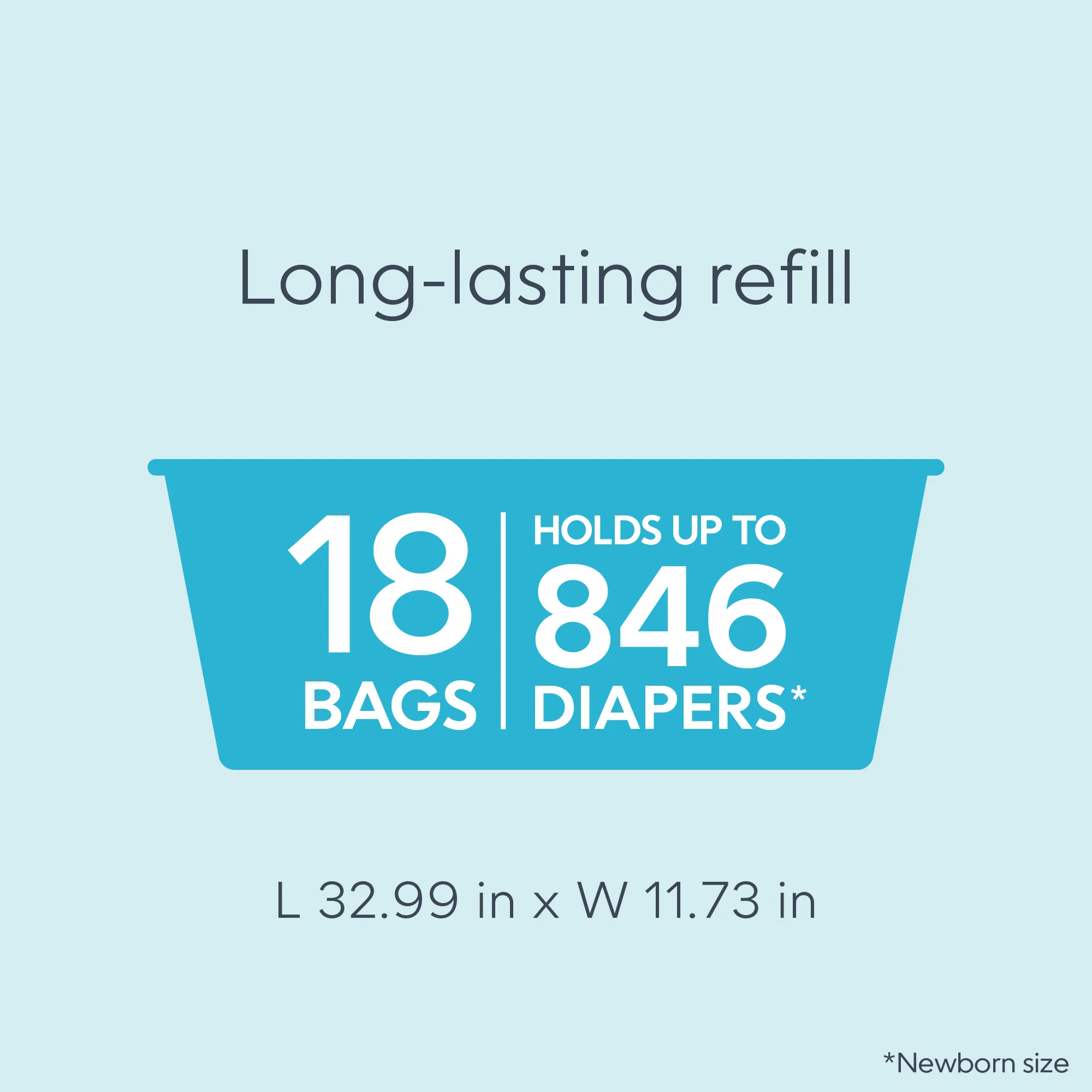 Diaper Genie® Easy Roll Pail Refill - Image 4
