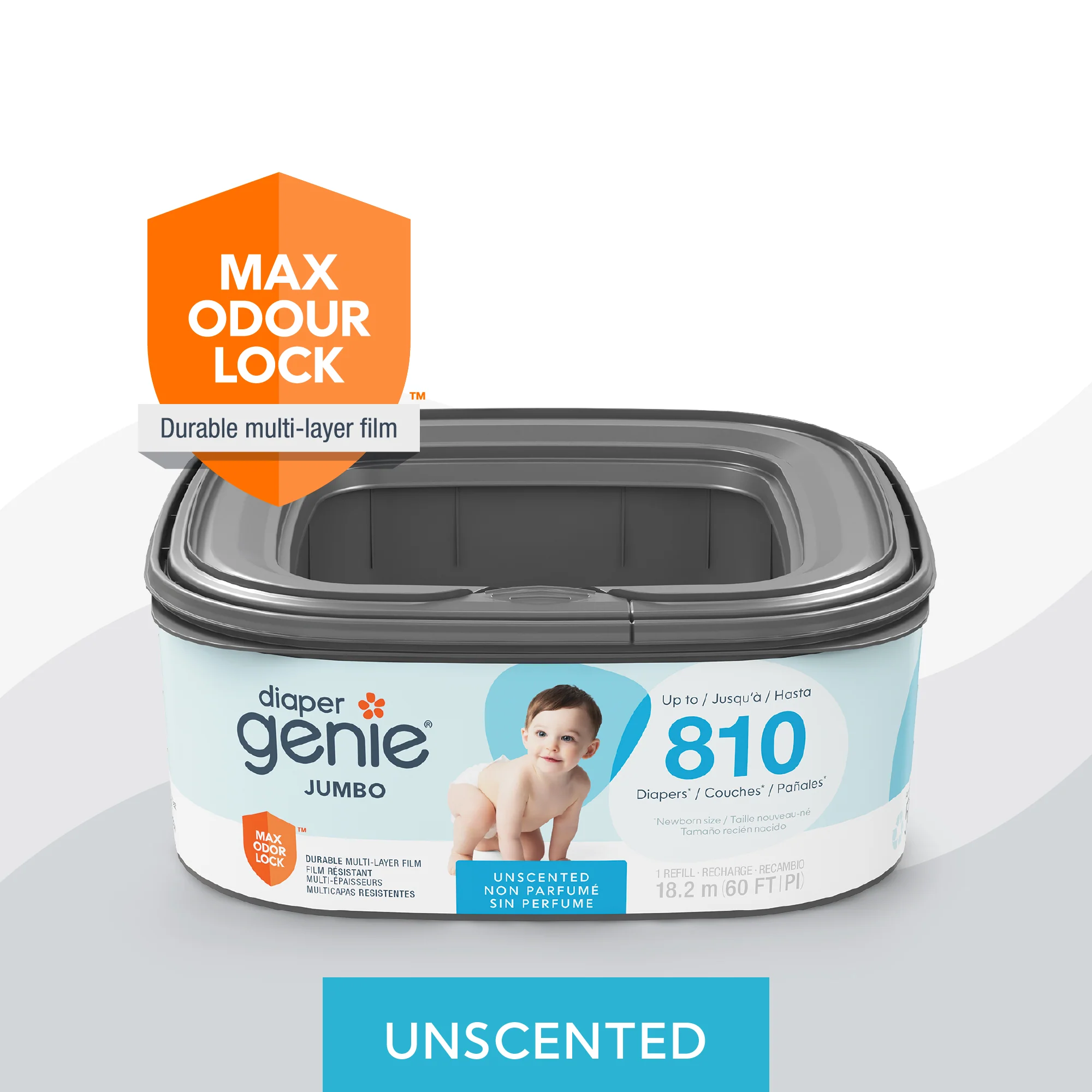 Diaper Genie® Jumbo Square Pail Refill - Image 16