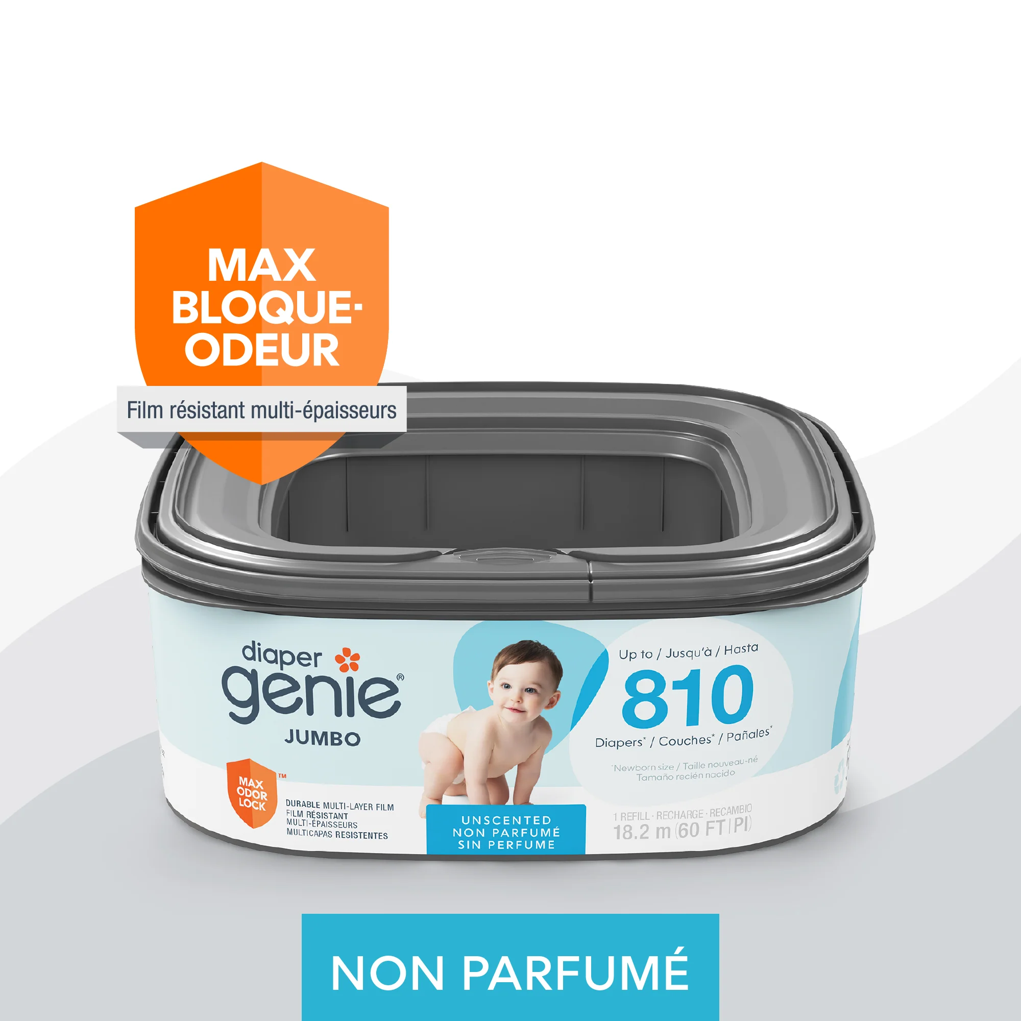 Diaper Genie® Jumbo Square Pail Refill - Image 29