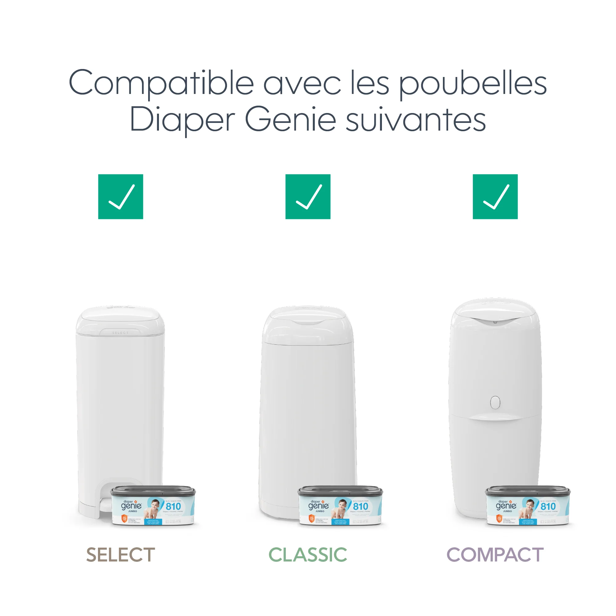 Diaper Genie® Jumbo Square Pail Refill - Image 32