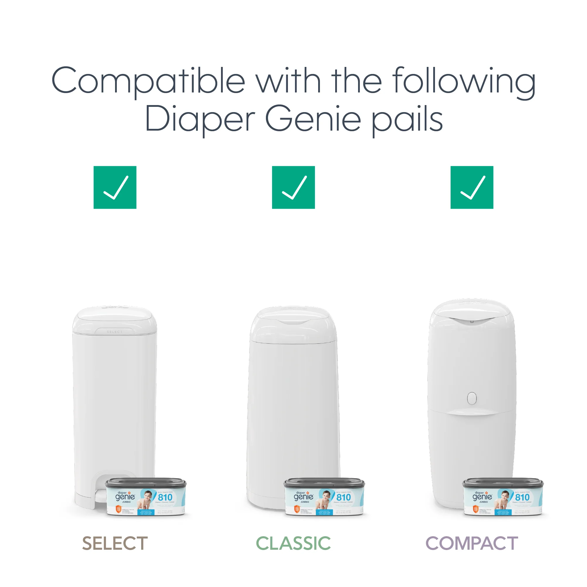 Diaper Genie® Jumbo Square Pail Refill - Image 6